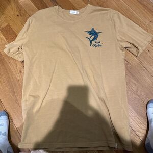 Unbranded Men's Tan and Yellow T-shirt